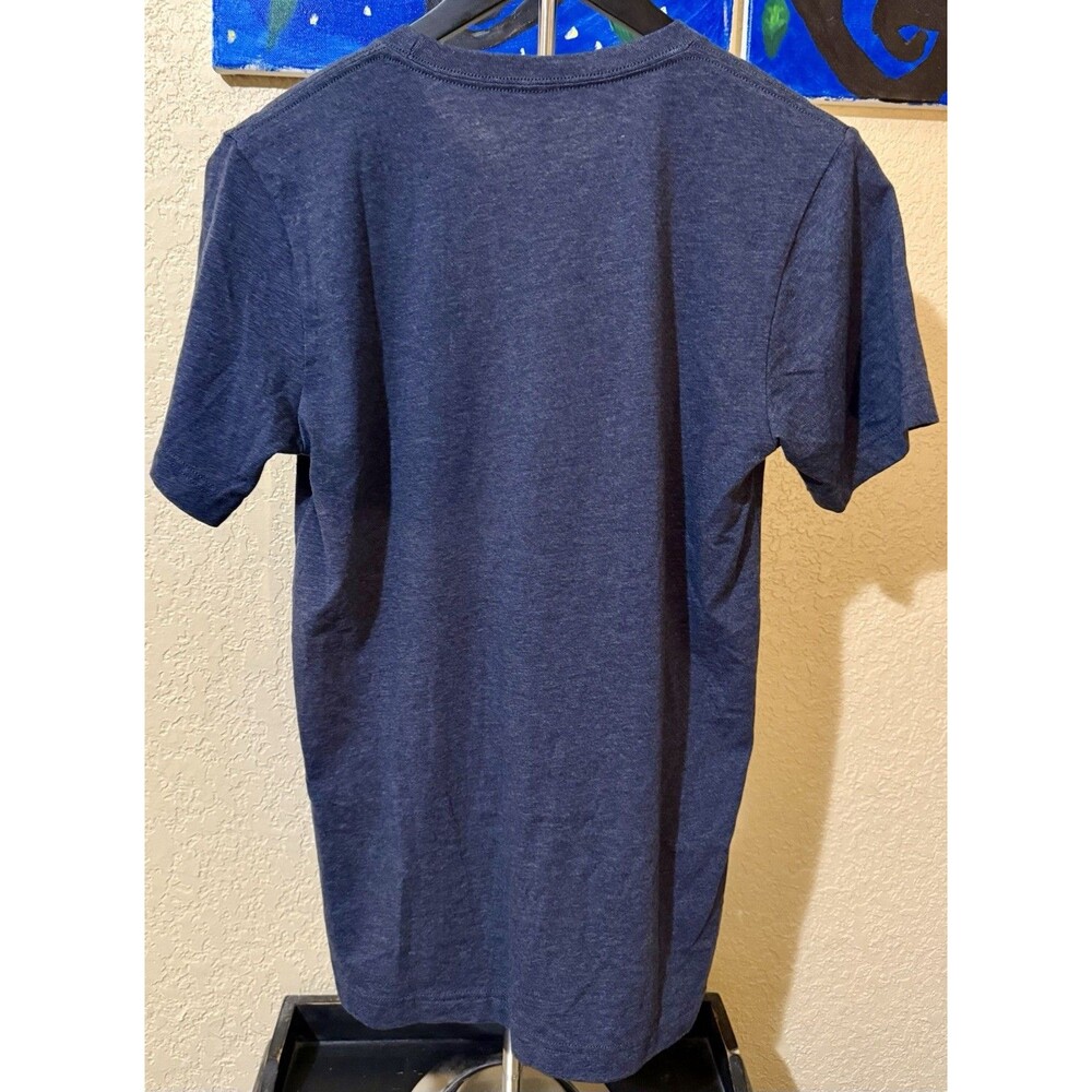 Huk Men's Size Small Performance Fishing Logo Tee, Short Sleeve Navy Blue - Picture 2 of 5